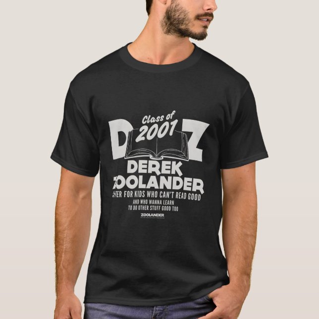 T-shirt Zoolander Derek Zoolander School (Devant)