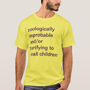 T-shirt zoologiquement improbable et/ou terrifiant à peti