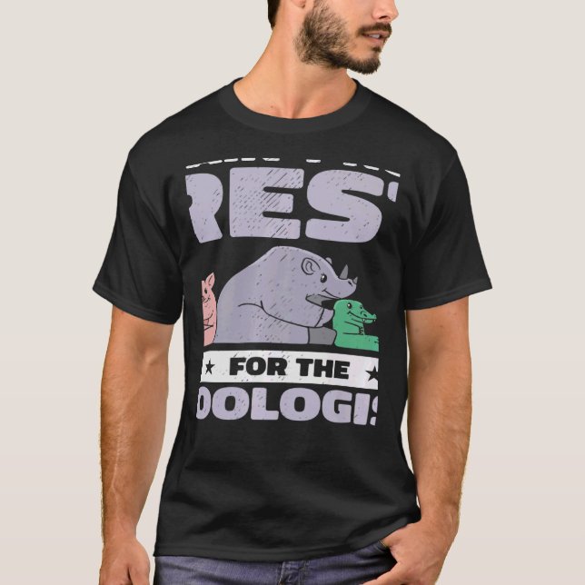 T-shirt Zoologist Zookeeping Wildlife Zoology Zoo Employee (Devant)
