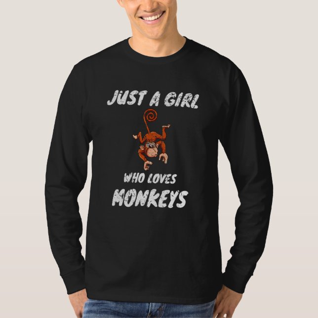 T-shirt Zoologiste Animal Juste Une Fille Qui Aime Les Sin (Devant)