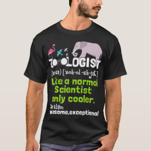 T-shirt Zoologiste Définition Zoologie Zookeeper Faune