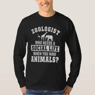 T-shirt Zoologiste Entretien des zoos Zoo Faune Nature Zoo