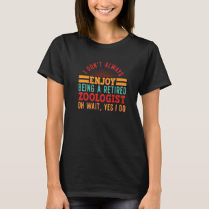 T-shirt Zoologiste retraité faune zoologie employé de zoo