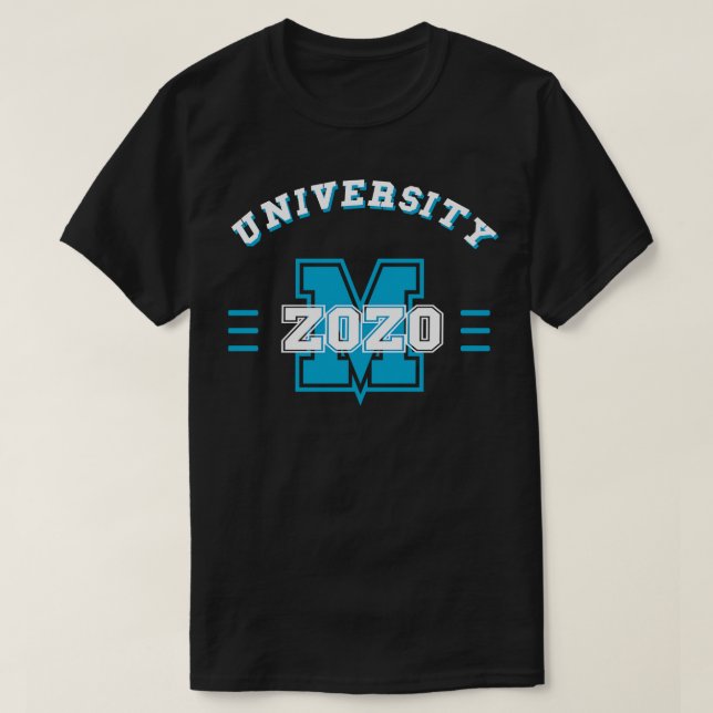 T-shirt zoom2020 ciel bleu (Design devant)