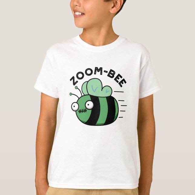 T-shirt Zoom-bee Drôle Halloween Zombie Bee Pun (Devant)