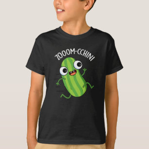 T-shirt Zoom-cchini Funny Zucchini Pun Dark BG
