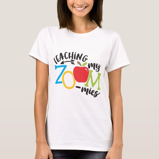 T-shirt Zoom Enseigner mes zoomies Enseigner à l'école mat (Devant)