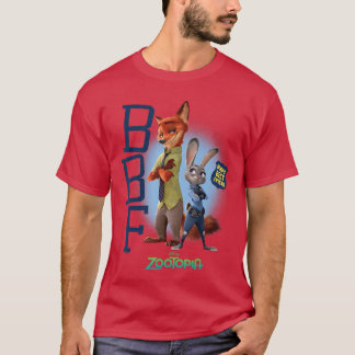 T-shirt Zootopie Judy et Nick Bunnys Meilleur Ami BBF amus