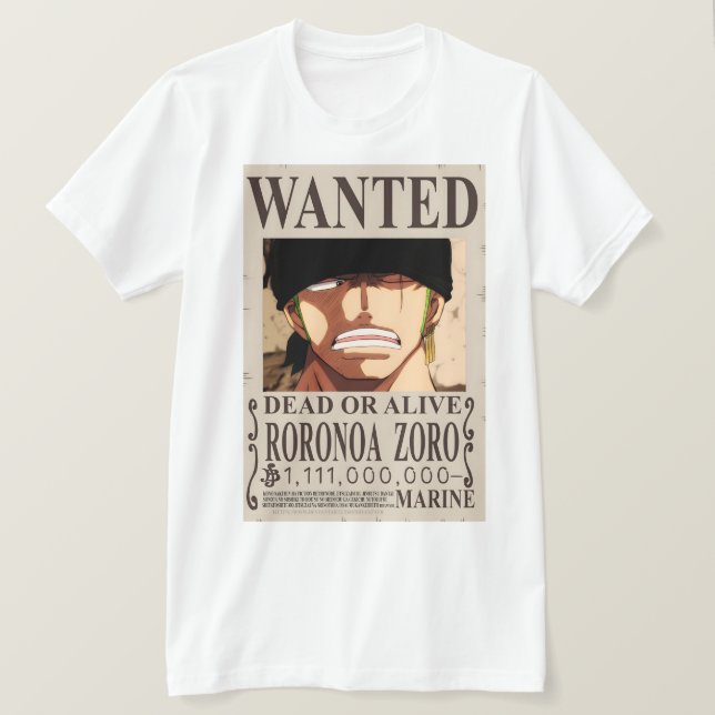 T-shirt Zoro Recherché Poster Man (Design devant)