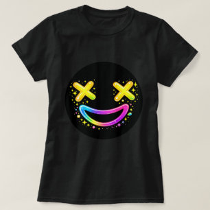 T-shirt ZOYNKLAB Neon X-Yeux Visage Sourire Graffiti Arc-e