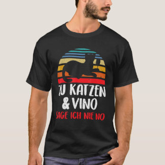 T-shirt Zu Vino Sag Ich Nie No Weintrinker Vin Chat
