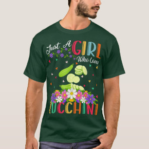 T-shirt Zucchini Vegetable Lover Just A Girl Who Loves Zuc