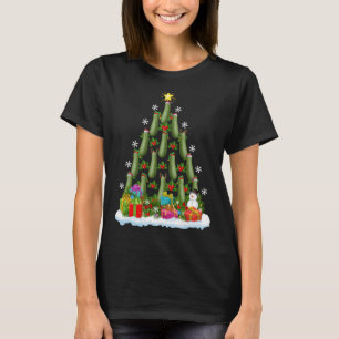 T-shirt Zucchini Xmas Tree Lighting Père Noël Zucchini Chr