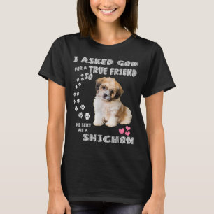 T-shirt Zuchon Dog Maman Costume, Shih Tzu-Bichon mix pup