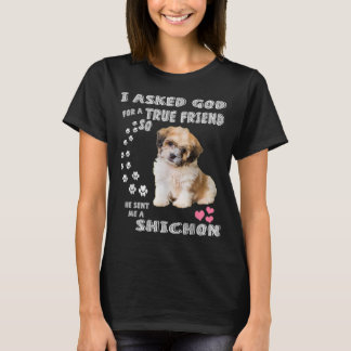 T-shirt Zuchon Dog Maman Costume, Shih Tzu-Bichon mix pup 