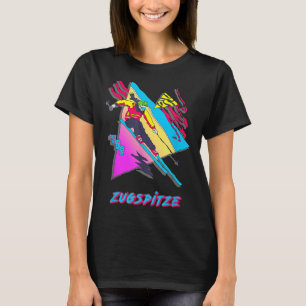 T-shirt Zugspitze Retro Skieur Ski Ski Design Inspiré