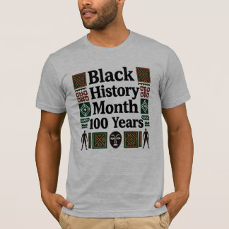 T-Shirt zum 100. Jubiläum des Schwarze Geschichte