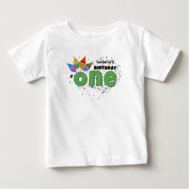 T - Shirt zum 1. Geburtstag mit Party Hats und Con