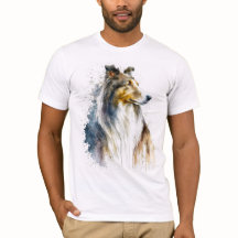 T - Shirt zum Anmalen von Sheltie