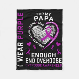 T-Shirt zum Ende des Überdosierungsbewusstseins Ge Fleecedecke