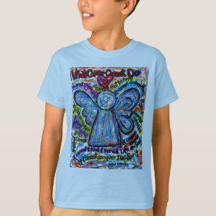 T - Shirt zum farbigen Krebs-Engel (Doppelbilder)