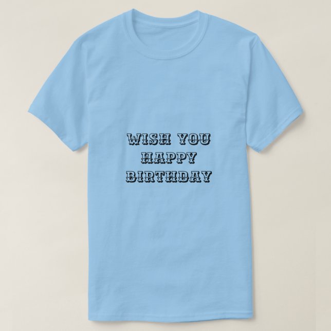 T - Shirt zum Geburtstag (Design vorne)