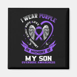 T-Shirt zum Gedenken an den Sohn gegen Überdosieru Magnet