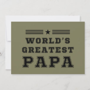 T-Shirt zum Geschenk: Weltbester Papa, Frohen Vate Einladung
