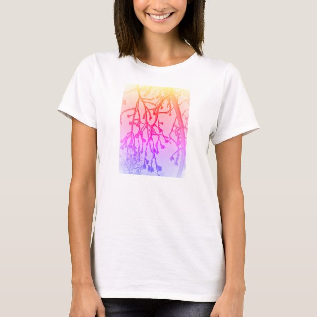 T - Shirt zum Schnee der abstrakten Natur (Vorderseite)