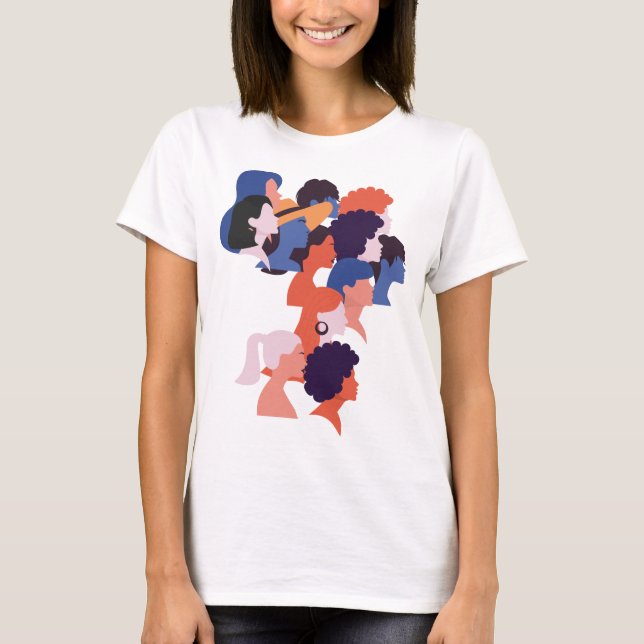 T - Shirt zum Tag der Gleichstellung von Frauen (Vorderseite)