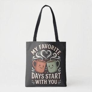T-Shirt zum Tag des besten Freundes: Süßes Kaffee- Tasche