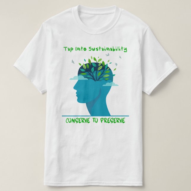 T-Shirt zum Thema Nachhaltigkeit (Design vorne)