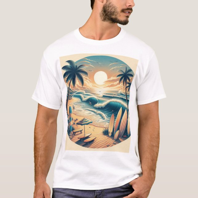 T - Shirt zum Thema Strand (Vorderseite)