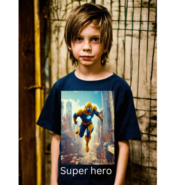 T - Shirt zum Thema Superhelden für Kinder zu verk (Von Creator hochgeladen)