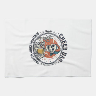 T-Shirt zum Überleben des Wettbewerbswochenendes f Geschirrtuch