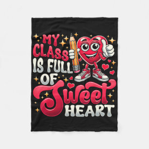 T-Shirt zum Valentinstag für Lehrer Meine Klasse i Fleecedecke