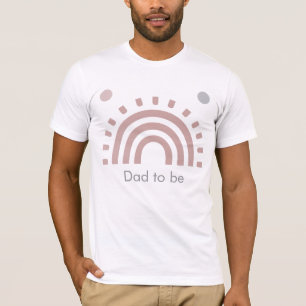 T-Shirt zur Ankündigung 'Bald Papa' in Pastell-Reg