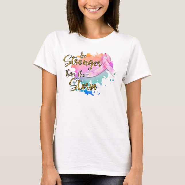 T - Shirt zur Brustkrebserkrankung bei Frauen (Vorderseite)