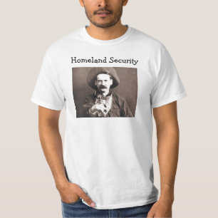 T-Shirt zur Homeland Security im Stil des alten We