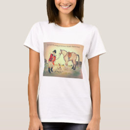 T - Shirt zur Jagd auf Graupferde mit Gandhi-Zitat