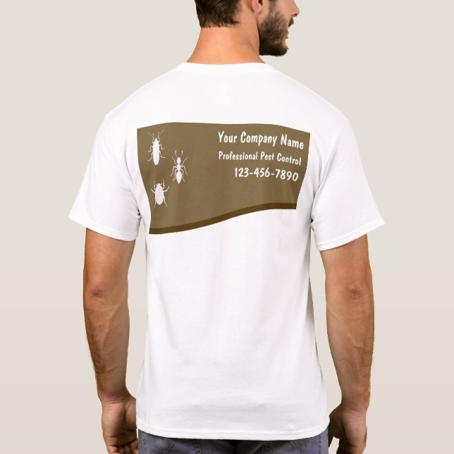 T - Shirt zur Kontrolle von Schädlingen (Rückseite)