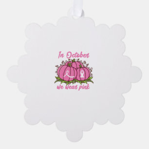 T-Shirt zur Sensibilisierung für Brustkrebs Oktobe Ornament Karte