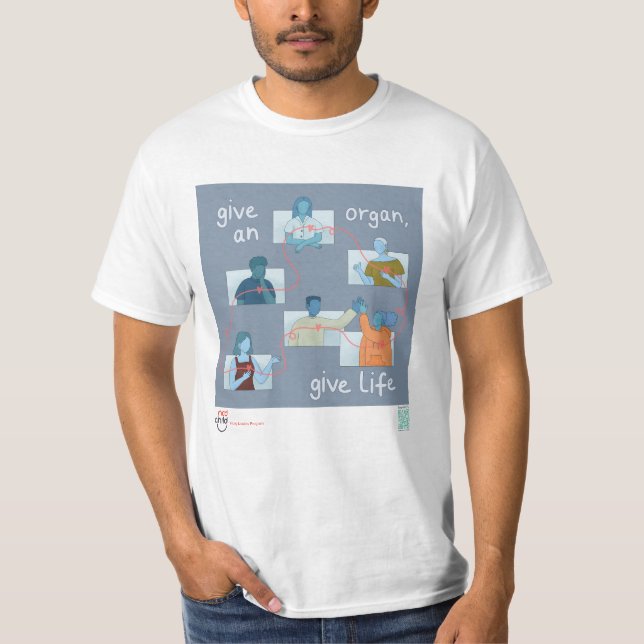 T - Shirt zur Sensibilisierung für Organspenden (Vorderseite)