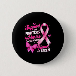 T-Shirt zur Unterstützung und Ehrung des Brustkreb Button