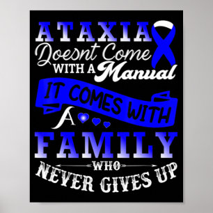 T - Shirt zur Unterstützung von Ataxie-Sensibilisi Poster