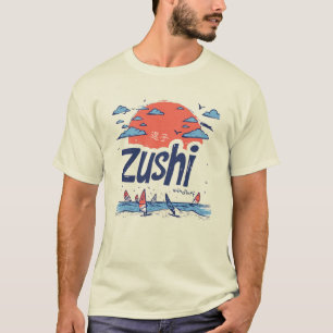 T-shirt Zushi Beach Planche à voile Paradise Tee