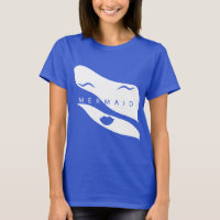 T - Shirt zwei Töne mit einem Gesicht und das Wort