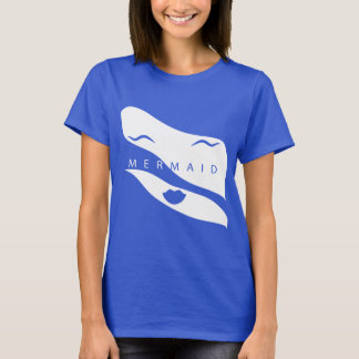 T - Shirt zwei Töne mit einem Gesicht und das Wort