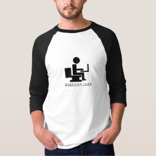 T - Shirt zwei Töne schwarz auf weiß