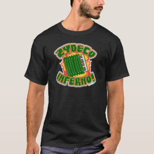 T-shirt Zydeco Inferno Drôle Musique Slogan Design